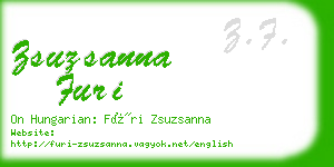 zsuzsanna furi business card